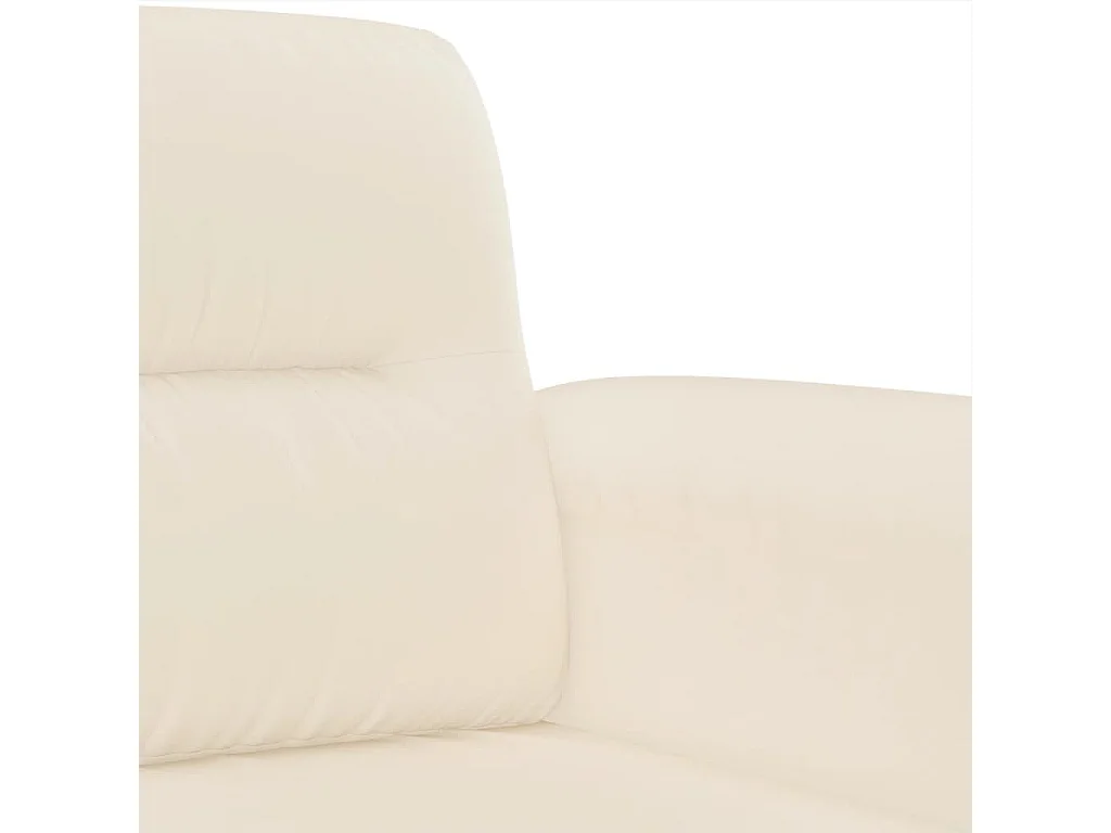 Conjunto de sofá de 3 piezas con cojines en tejido de microfibra beige