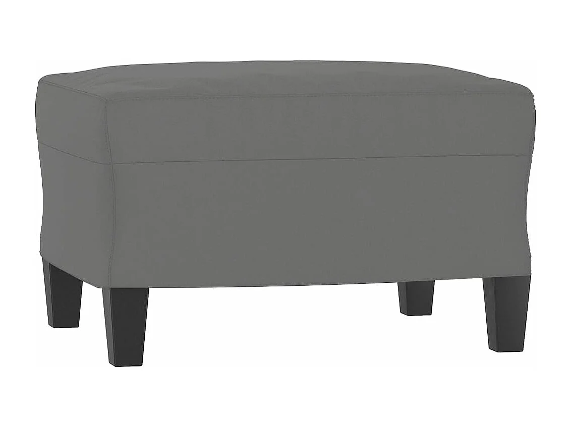 Ensemble de canapés 4 pcs coussins gris foncé tissu microfibre