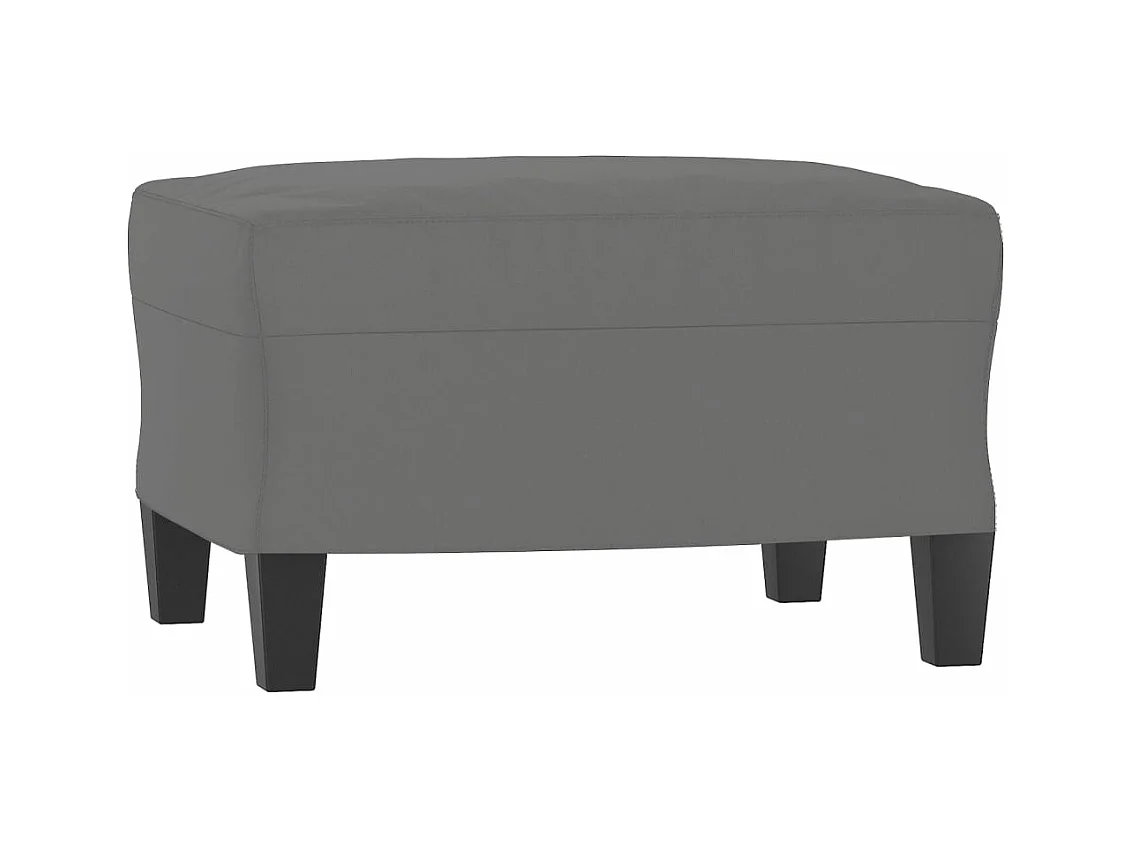 Ensemble de canapés 4 pcs coussins gris foncé tissu microfibre