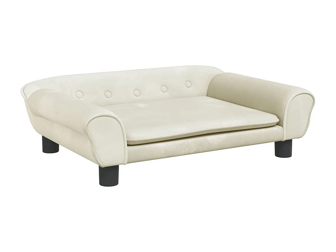 Canapé pour enfants crème 70x45x26 cm velours