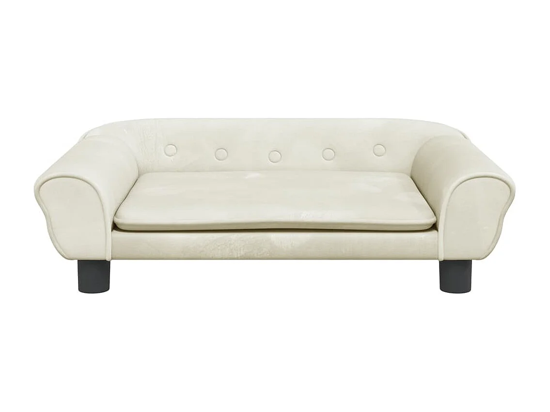 Canapé pour enfants crème 70x45x26 cm velours