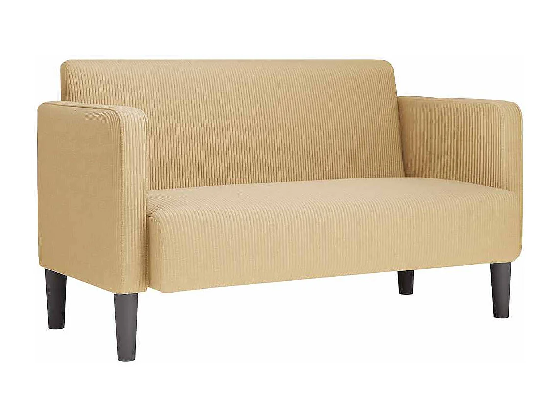 Canapé causeuse gris vert clair 109 cm tissu velours c?telé