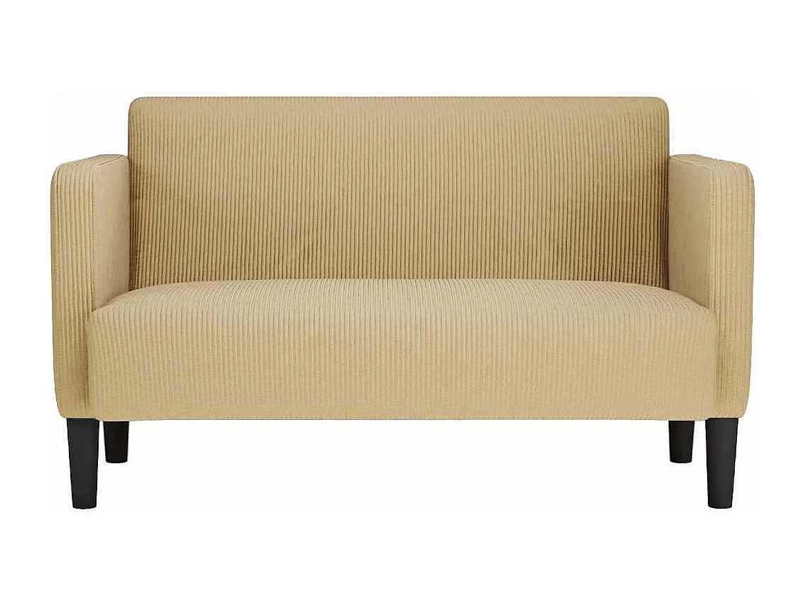 Canapé causeuse gris vert clair 109 cm tissu velours c?telé