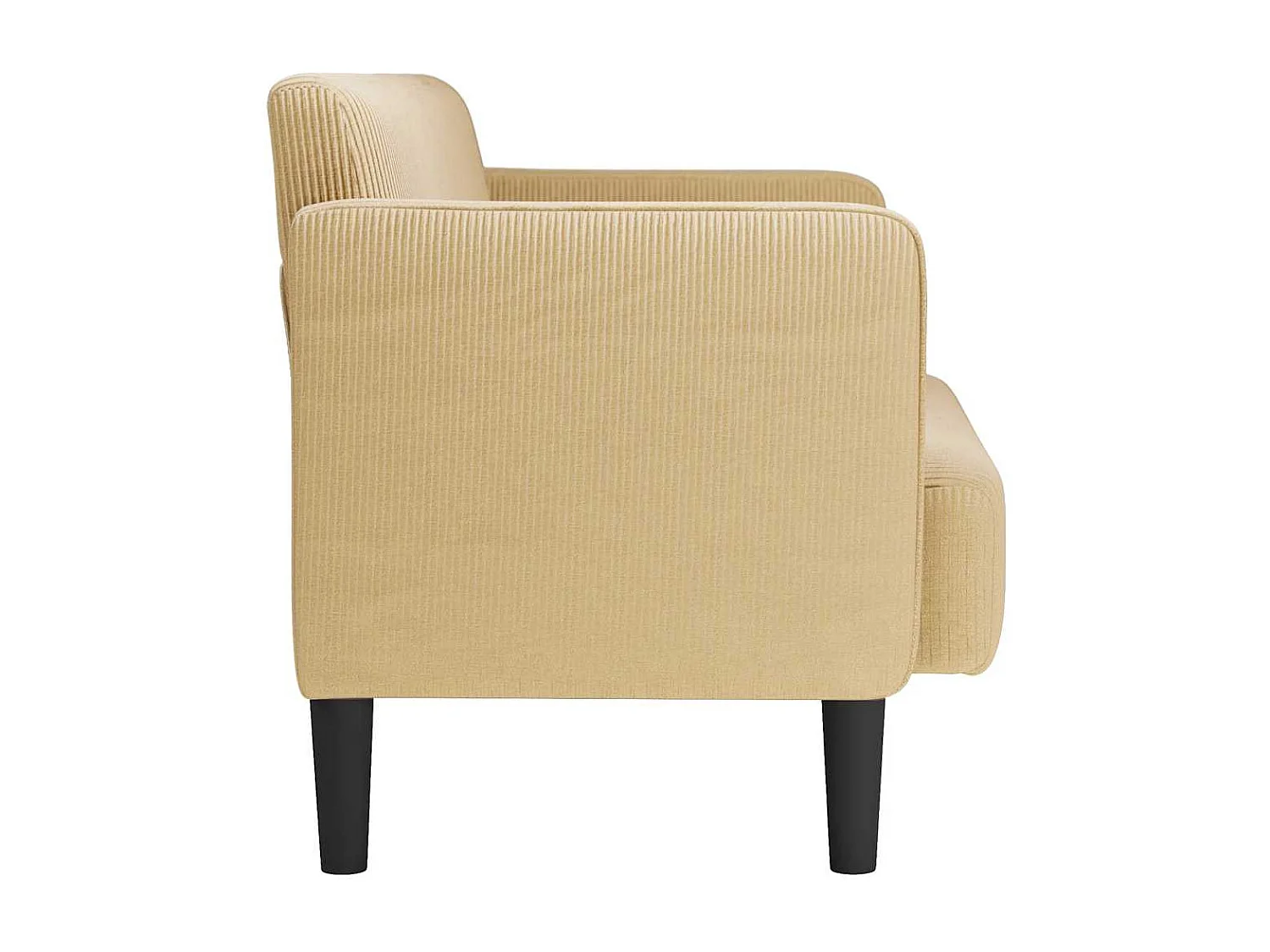 Canapé causeuse gris vert clair 109 cm tissu velours c?telé