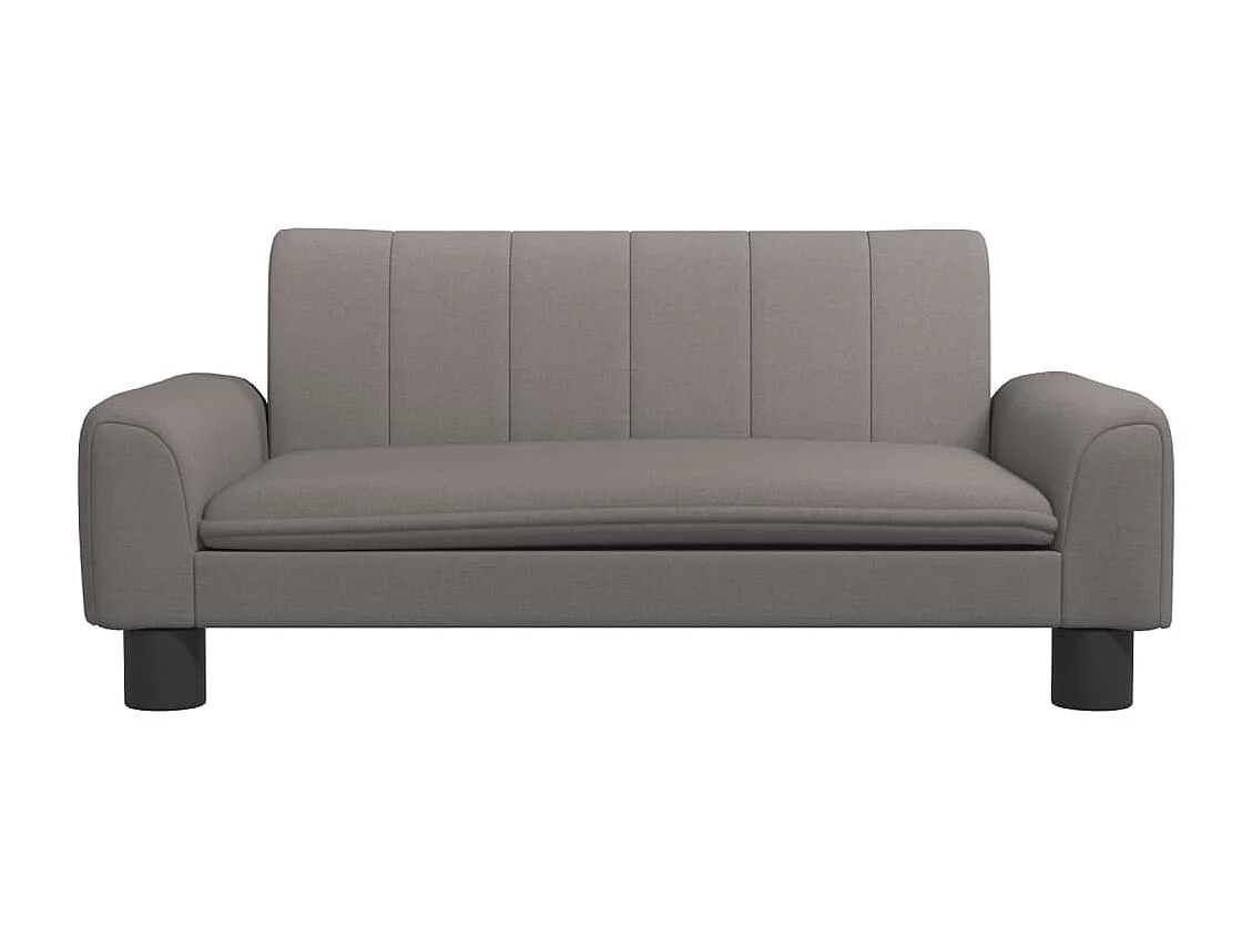 Sofá infantil taupe 70x45x30 cm tecido