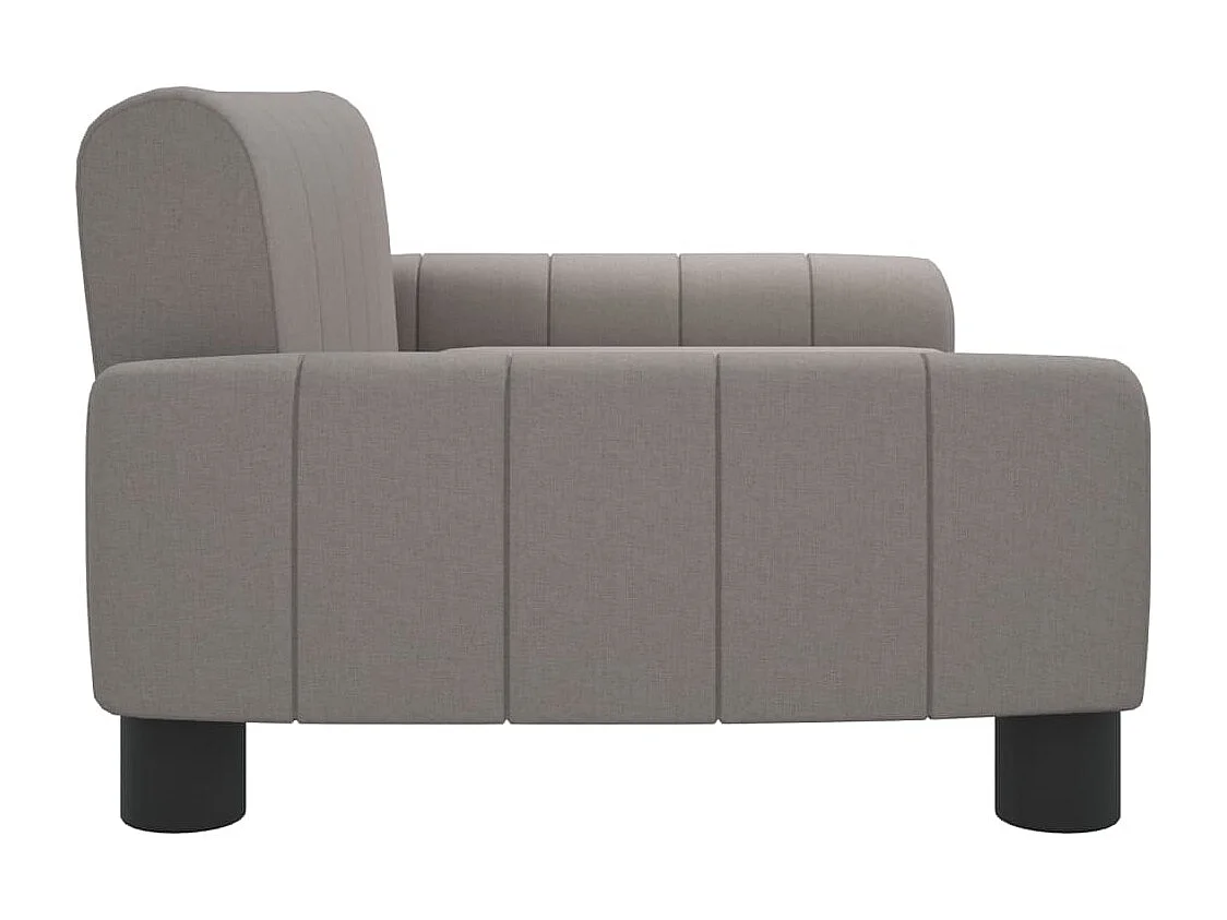 Sofá infantil taupe 70x45x30 cm tecido