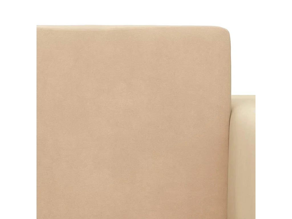 Kinder-Schlafsofa, 2-Sitzer, cremefarben, weicher Plüsch