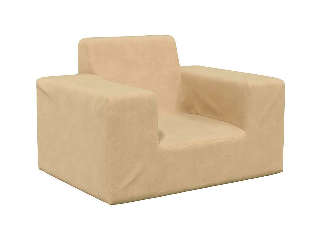 Canapé pour enfants Crème Peluche douce