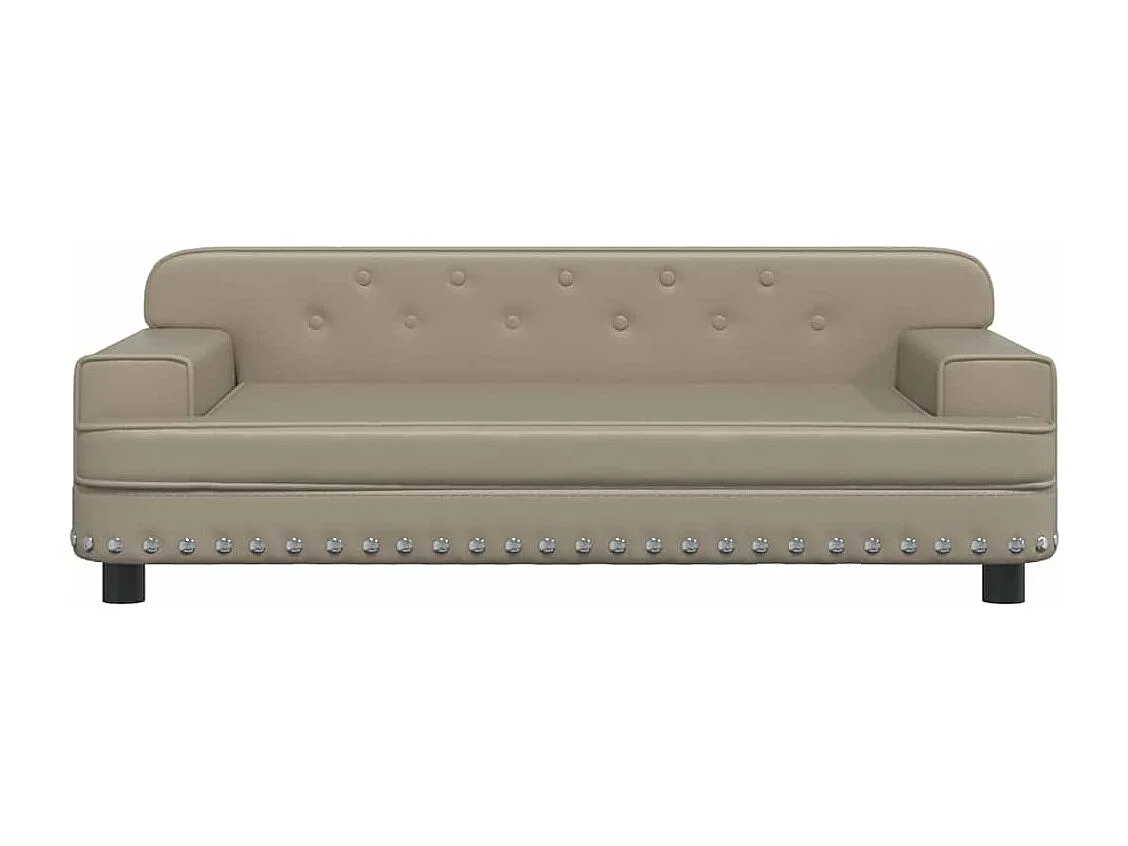 Sofá infantil cappuccino 90x53x30 cm polipiel