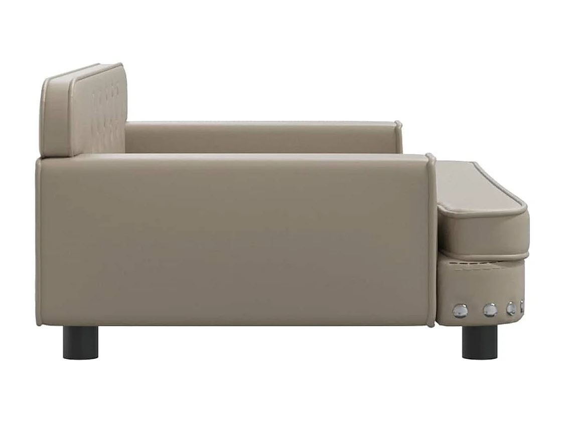 Sofá infantil cappuccino 90x53x30 cm polipiel