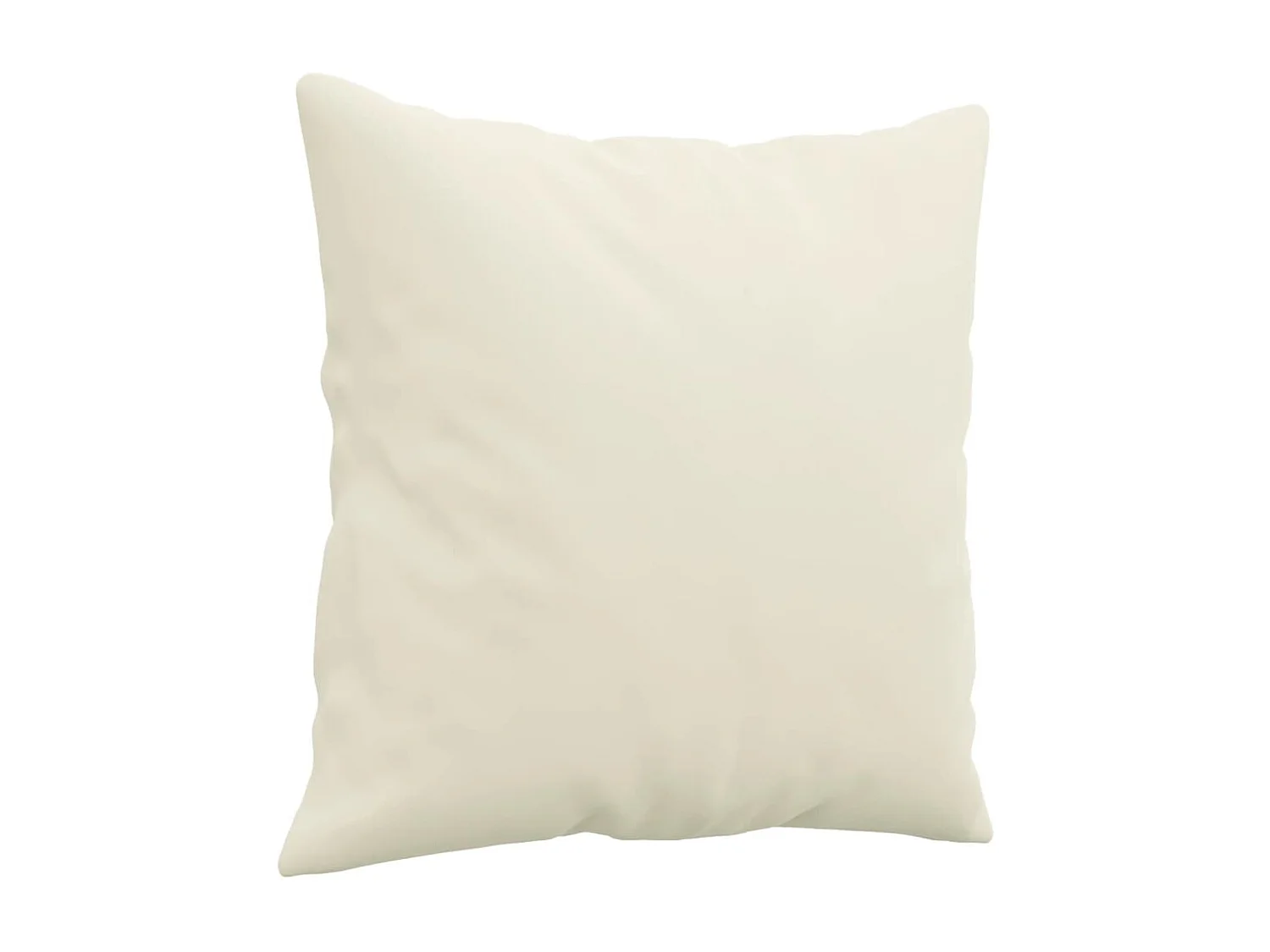 Sofá 3 lugares com almofadas decorativas creme 180 cm veludo