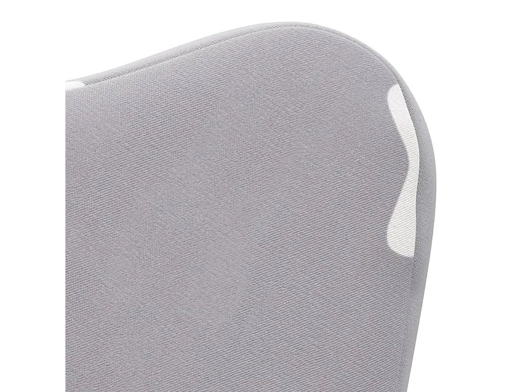 Sofá infantil gris claro con estrellas de peluche suave