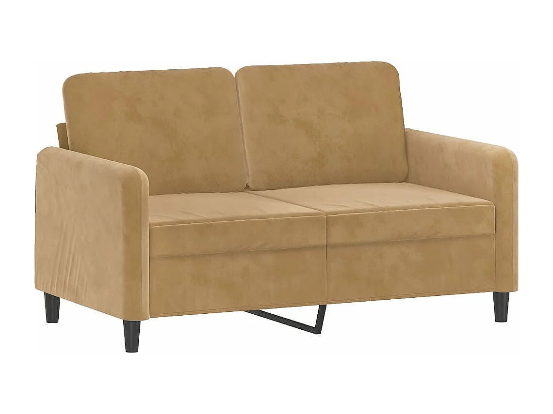 Set di 3 divani in velluto marrone