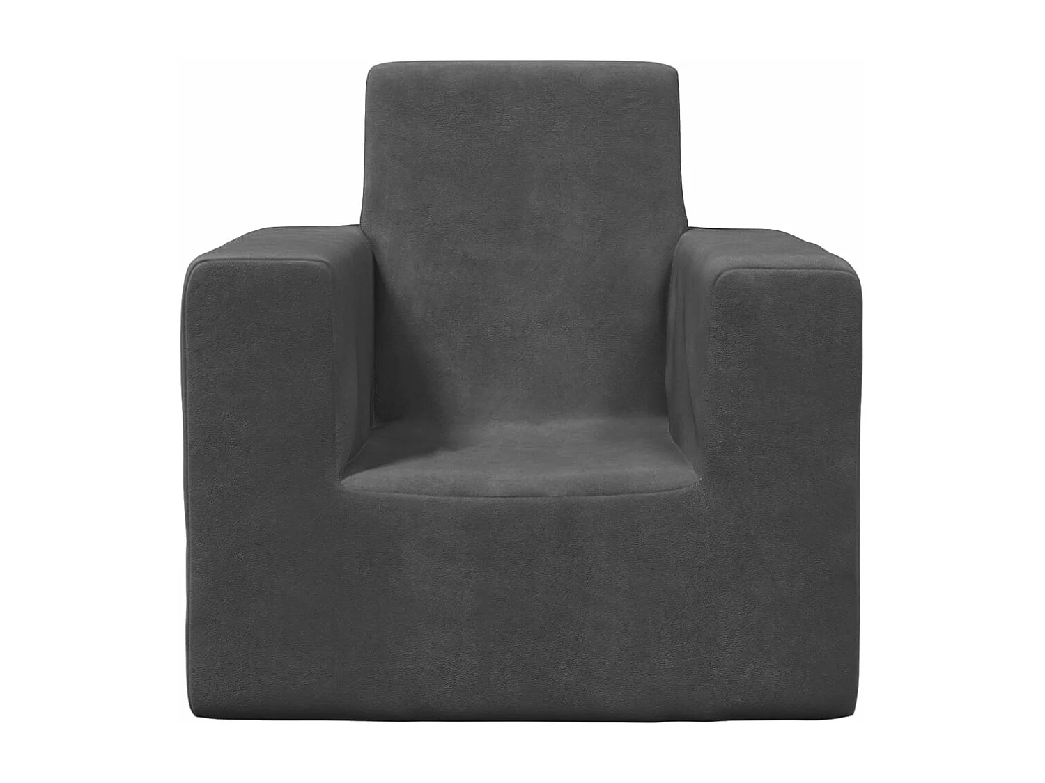 Canapé pour enfants Anthracite Peluche douce