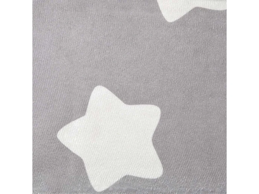 Divano per bambini grigio chiaro con stelle morbido peluche