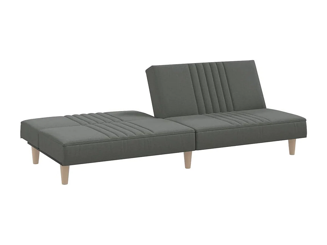 Canapé-lit gris foncé tissu