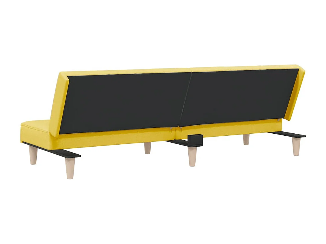 Lichtgele stoffen slaapbank