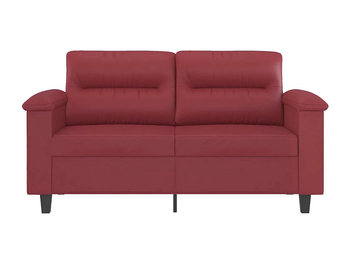 Divano 2 posti rosso bordeaux 120 cm Similpelle