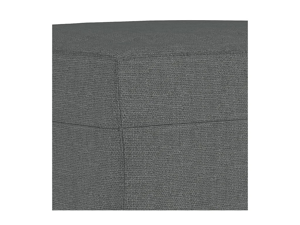 Ensemble de canapés 4 pcs coussins gris foncé tissu
