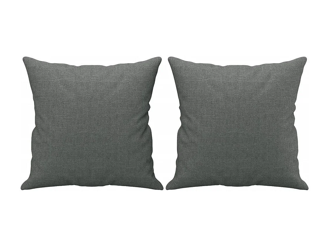 Ensemble de canapés 4 pcs coussins gris foncé tissu