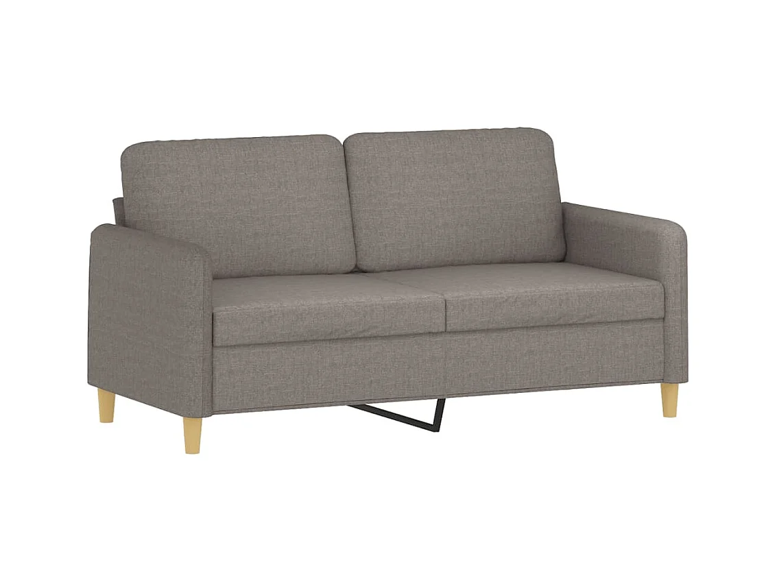 Ensemble de canapés 3 pcs avec coussins Taupe Tissu