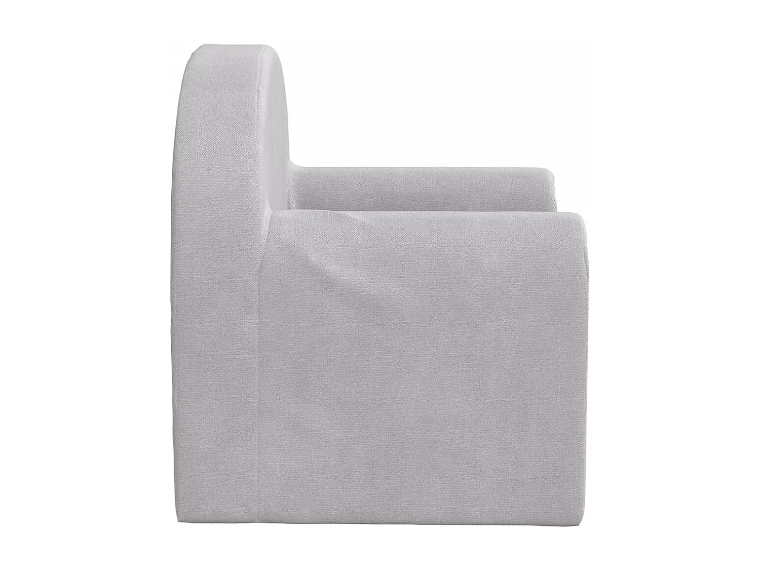 Canapé pour enfants gris clair peluche douce