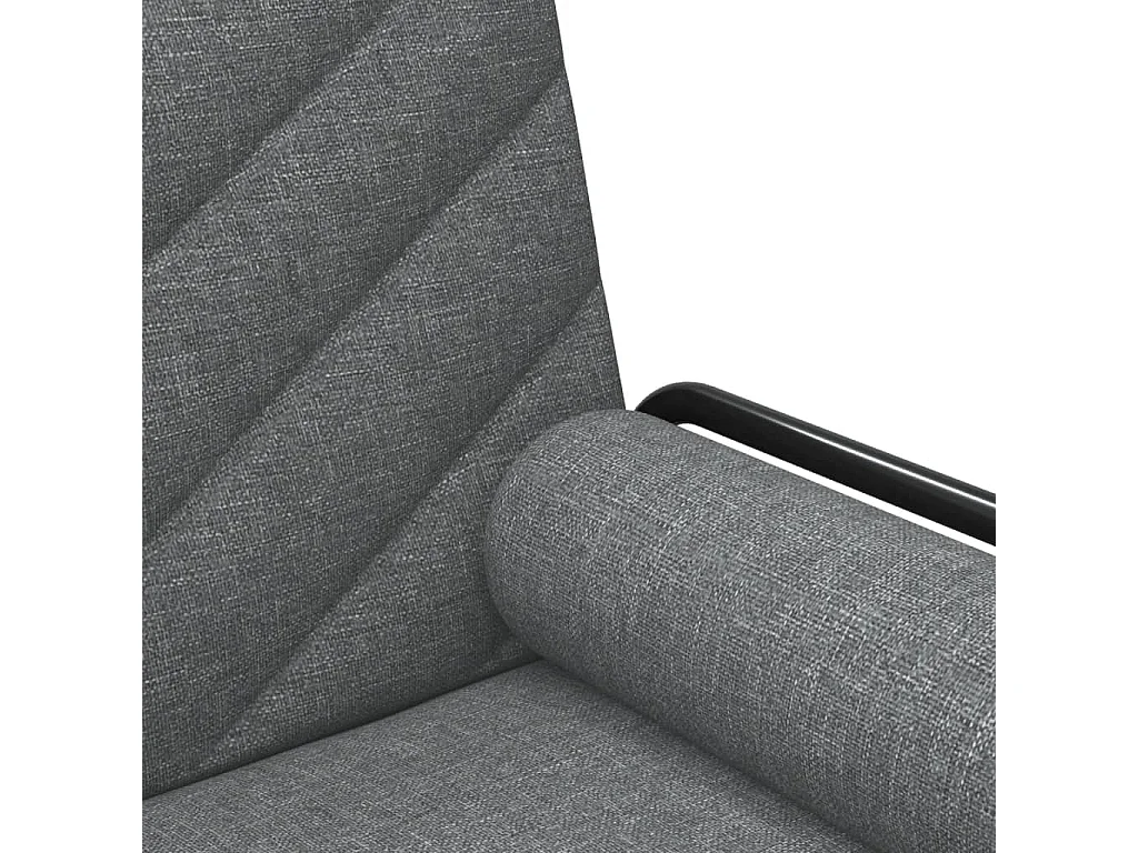 Canapé-lit avec accoudoirs gris foncé tissu