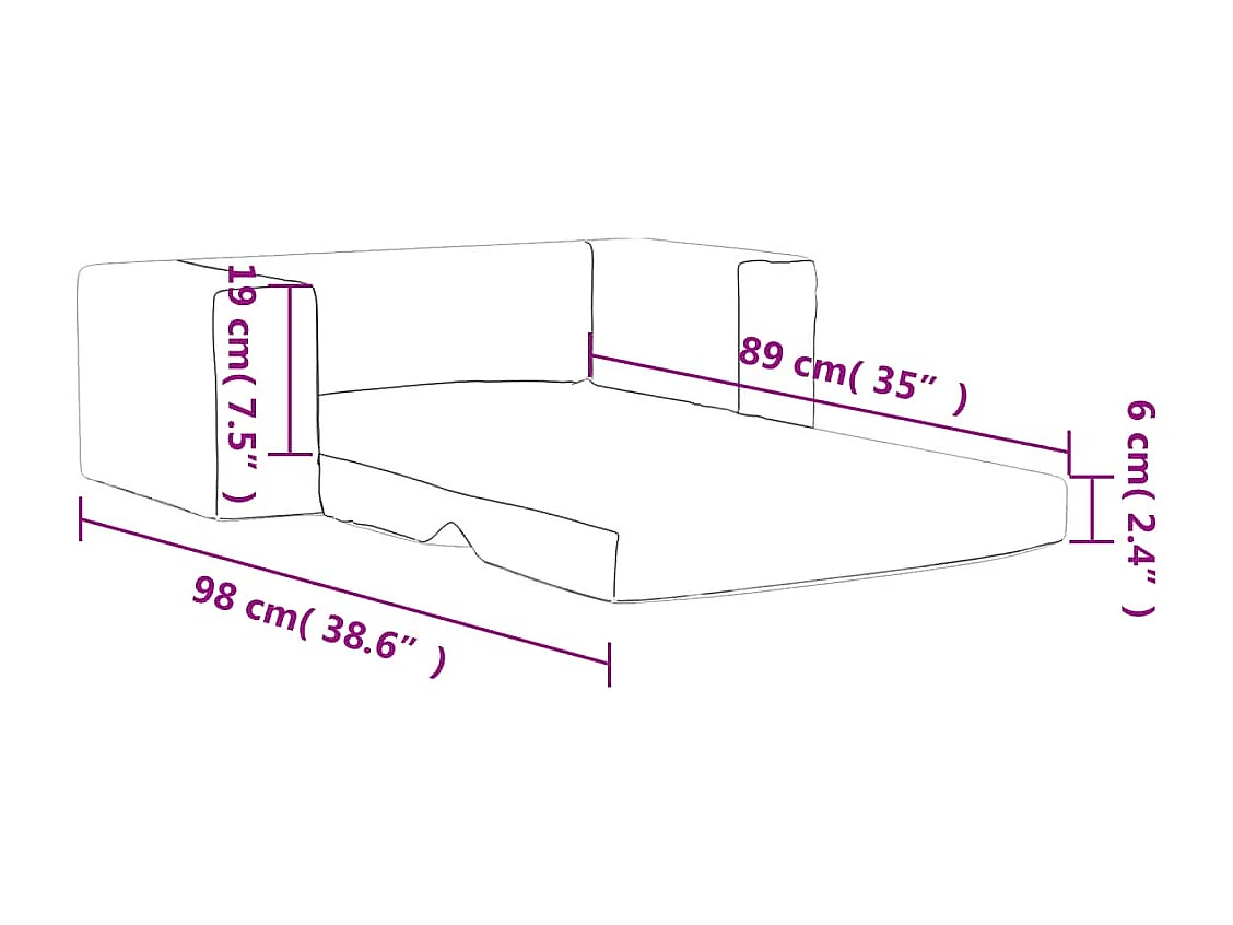 Sofá-cama infantil 2 lugares cinza claro estrelas pelúcia macia
