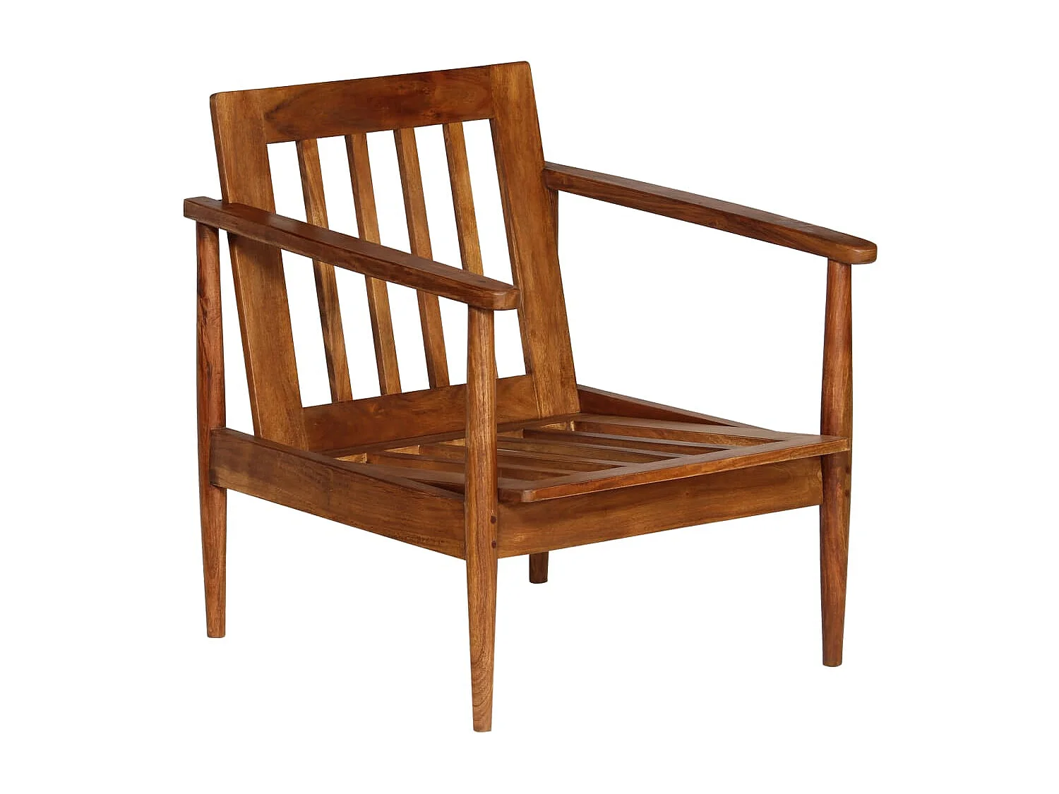 Ensemble de canapés 3 pcs Cuir véritable Bois massif d'acacia