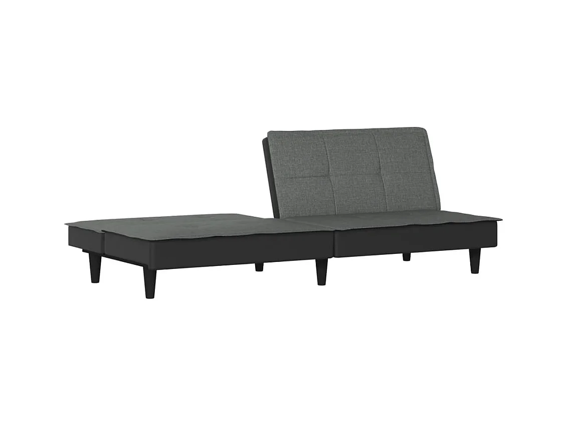 Schlafsofa aus dunkelgrauem Stoff