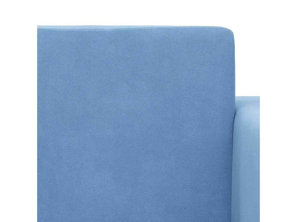 Sofá cama para niños de felpa suave de color azul