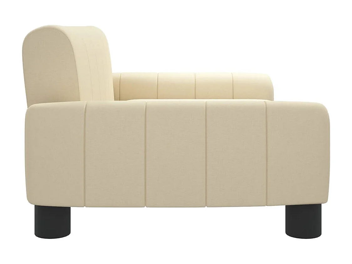 Canapé pour enfants crème 70x45x30 cm tissu