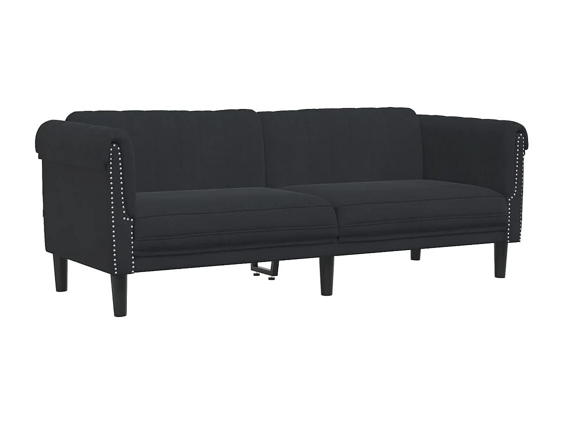 Set di 3 divani in velluto nero