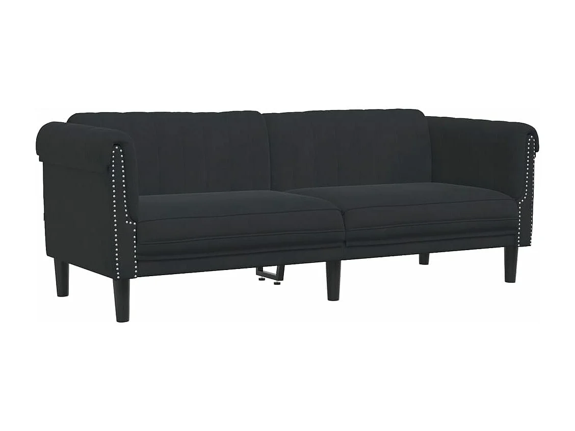 Set di 3 divani in velluto nero