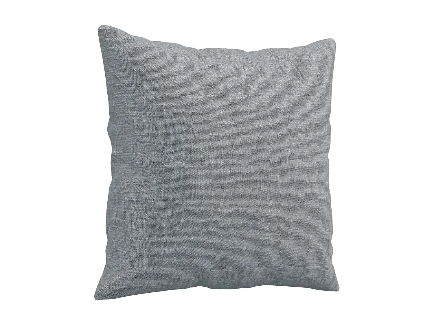 Set divano 2 pezzi cuscini tessuto grigio chiaro