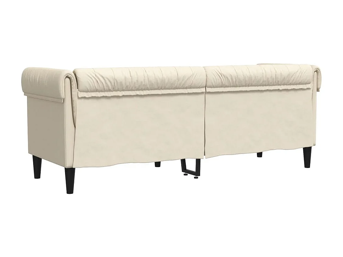 Canapé Chesterfield 3 places lin