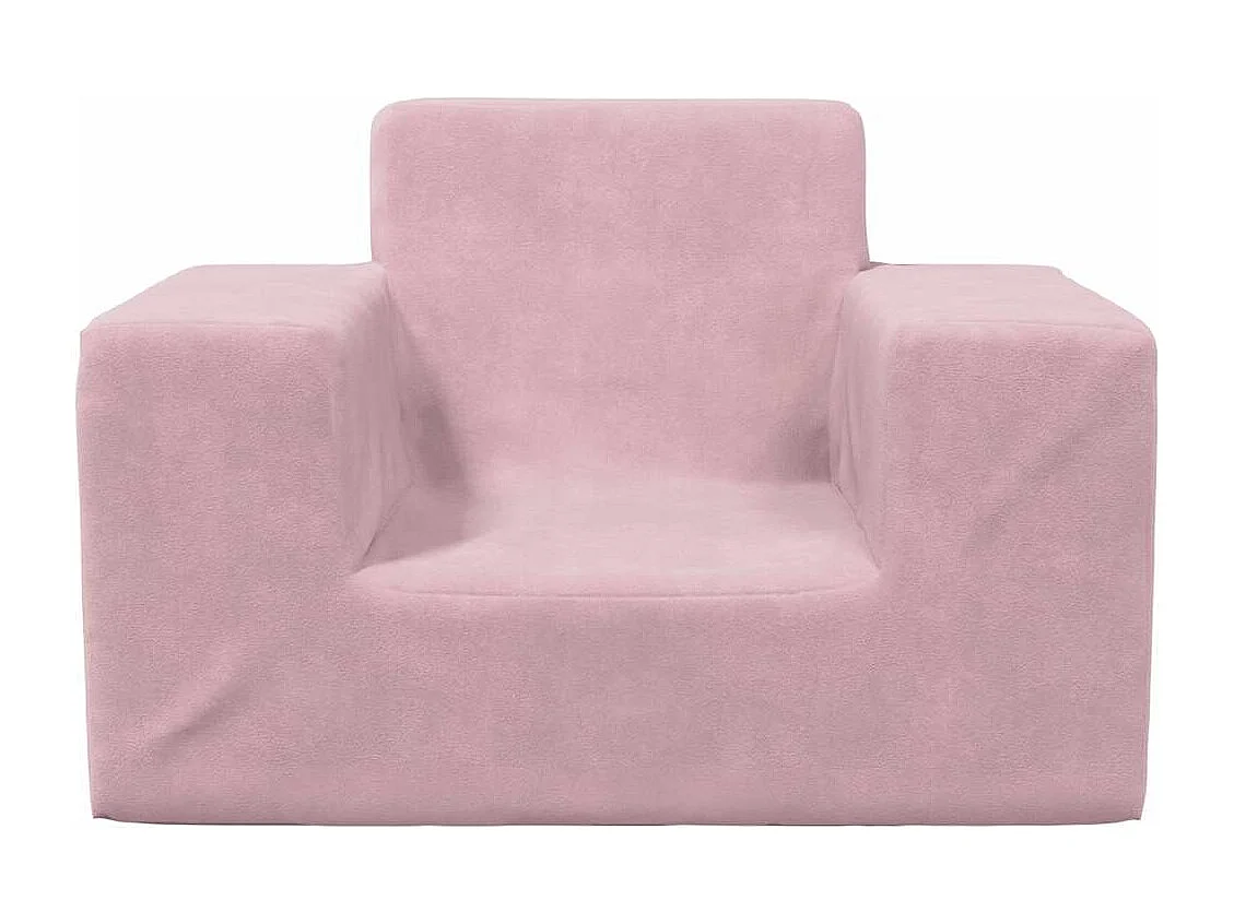 Canapé pour enfants Rose Peluche douce