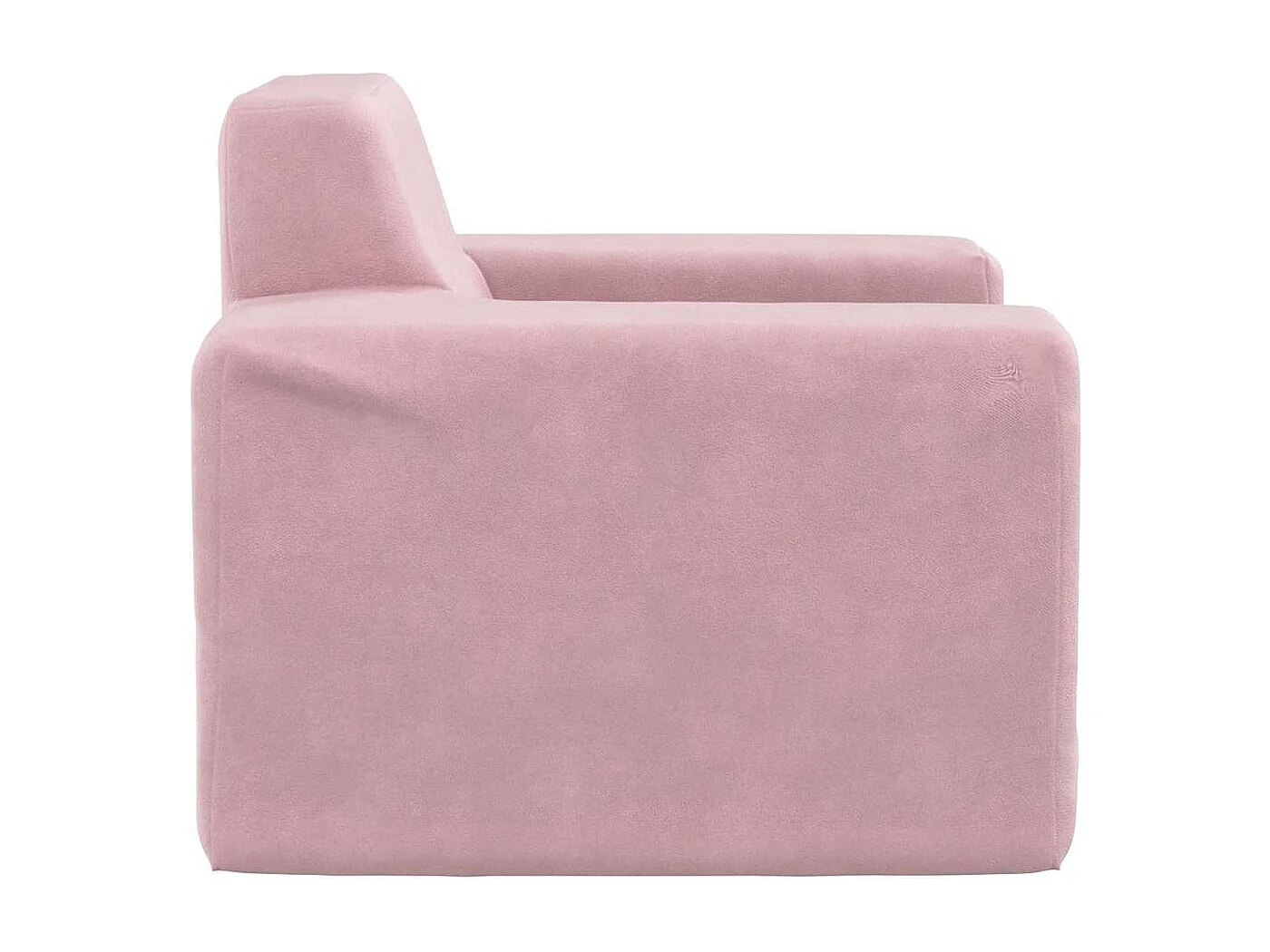 Canapé pour enfants Rose Peluche douce