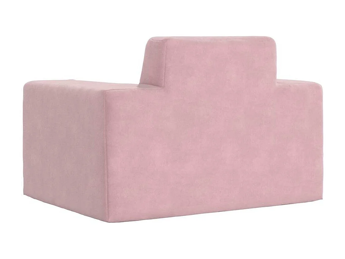 Canapé pour enfants Rose Peluche douce