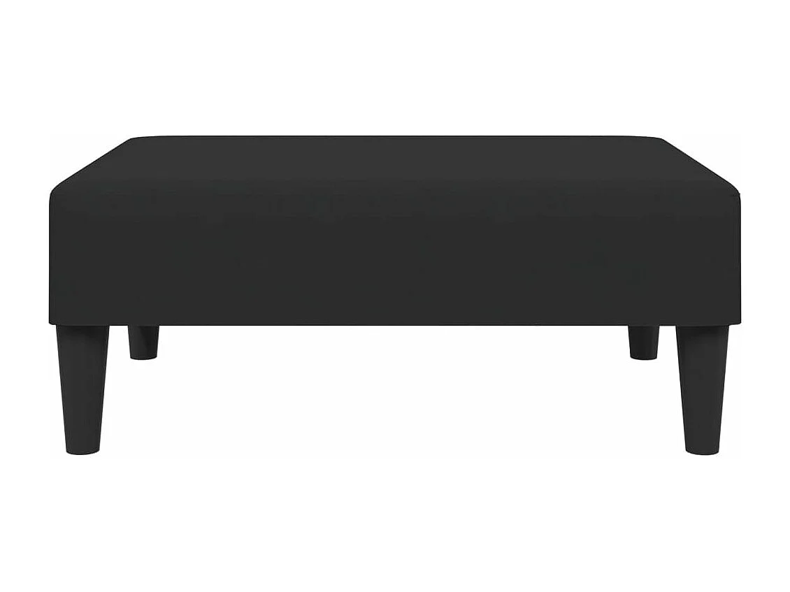 Ensemble de canapés 2 pcs avec coussins noir velours