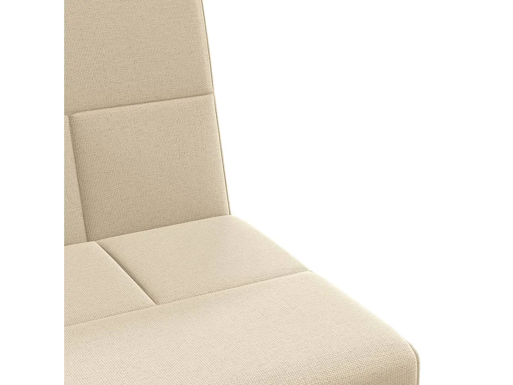 Sofá cama con portavasos tela color crema