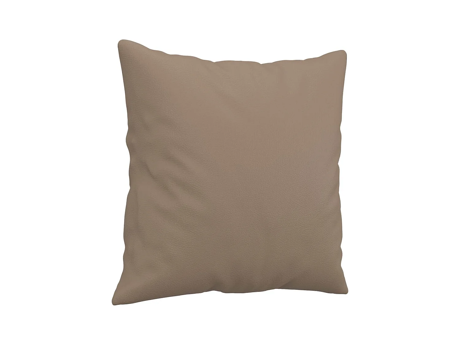 Ensemble de canapés 2 pcs avec coussins cappuccino similicuir