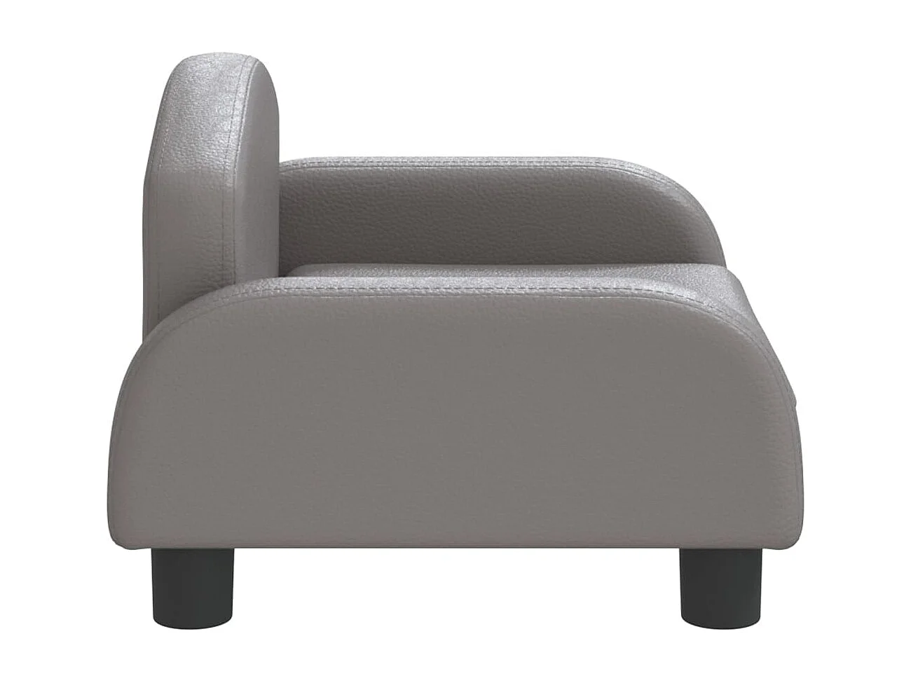 Divano per bambini grigio 50x40x30 cm similpelle