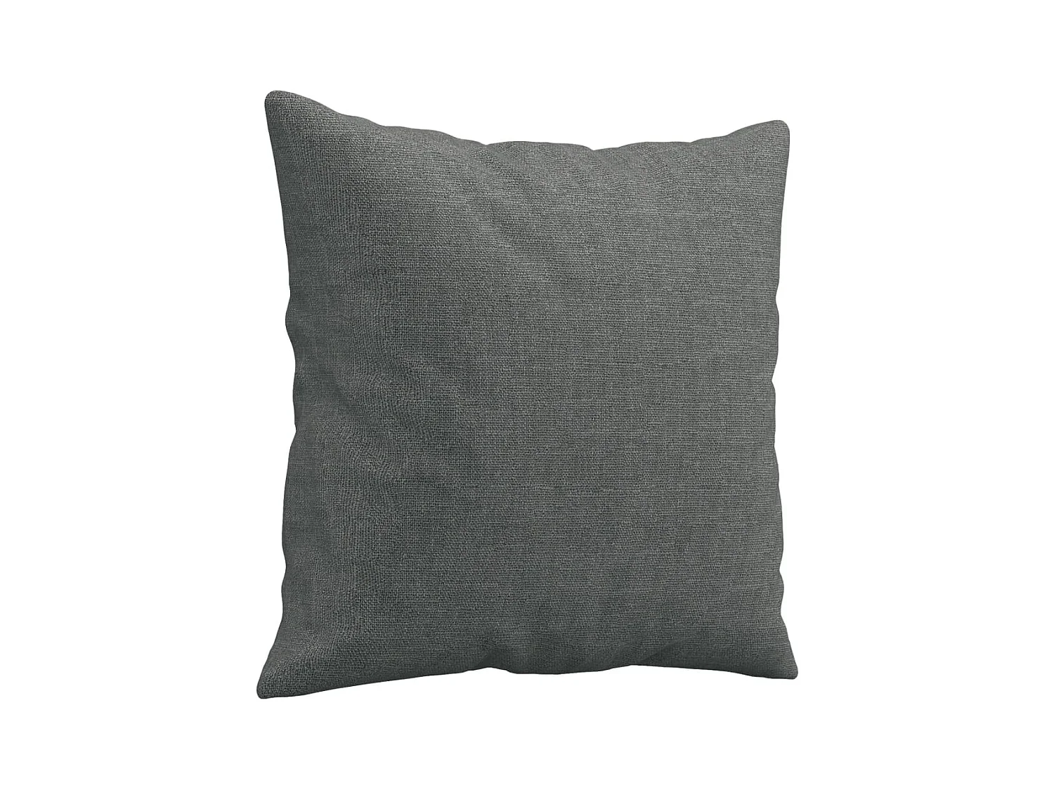 Ensemble de canapés 2 pcs coussins gris foncé tissu