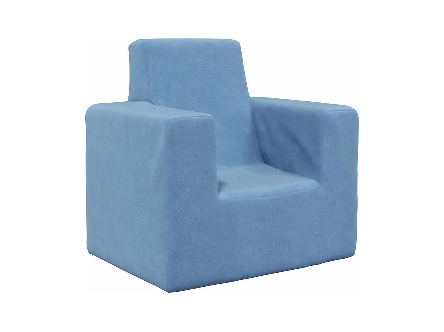 Canapé pour enfants Bleu Peluche douce