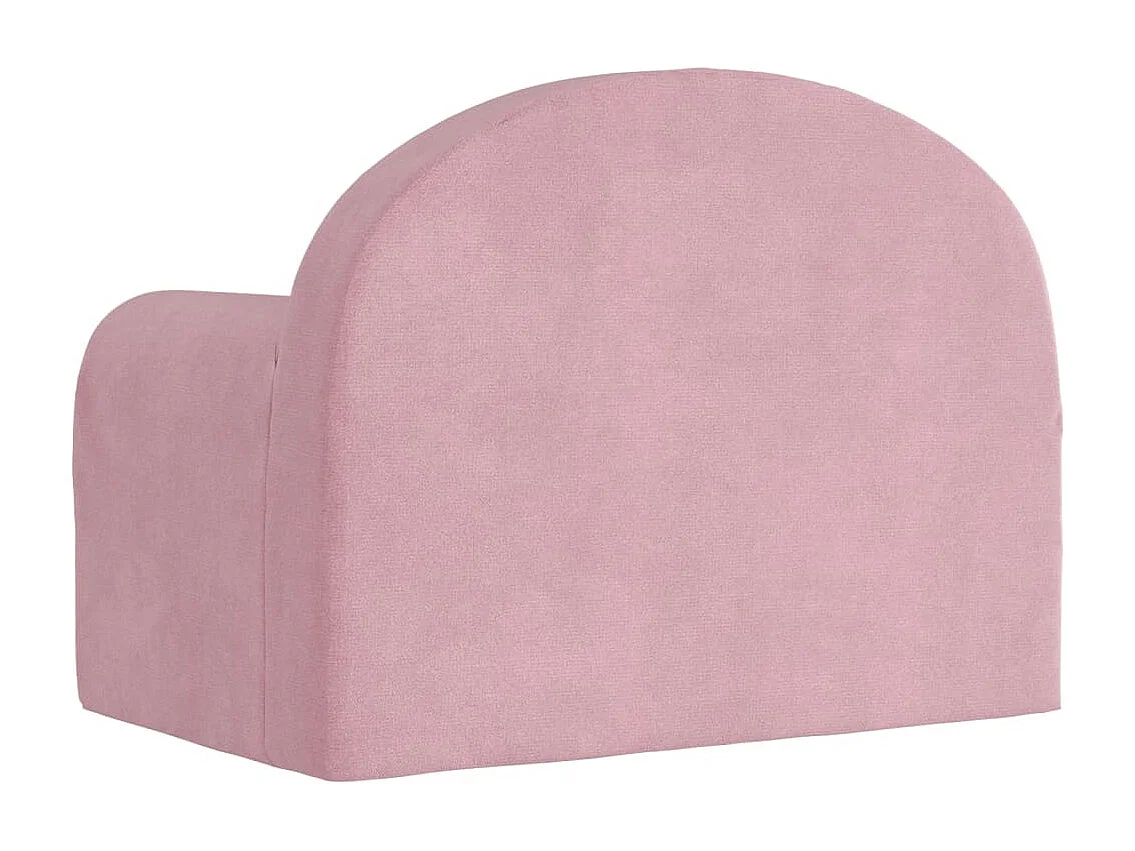 Canapé pour enfants rose peluche douce