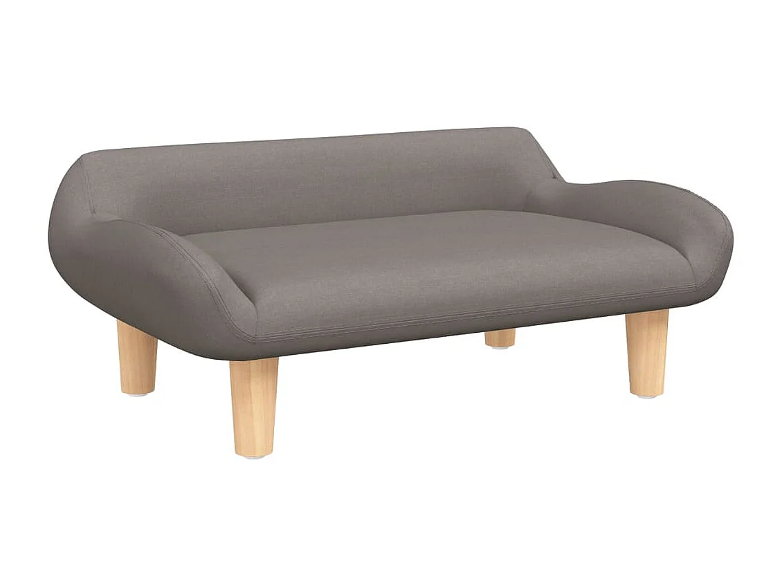 Sofá infantil taupe 70x40x24 cm tecido