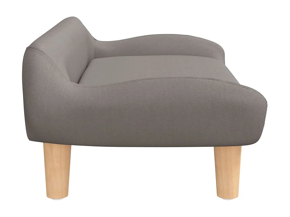 Sofá infantil taupe 70x40x24 cm tecido