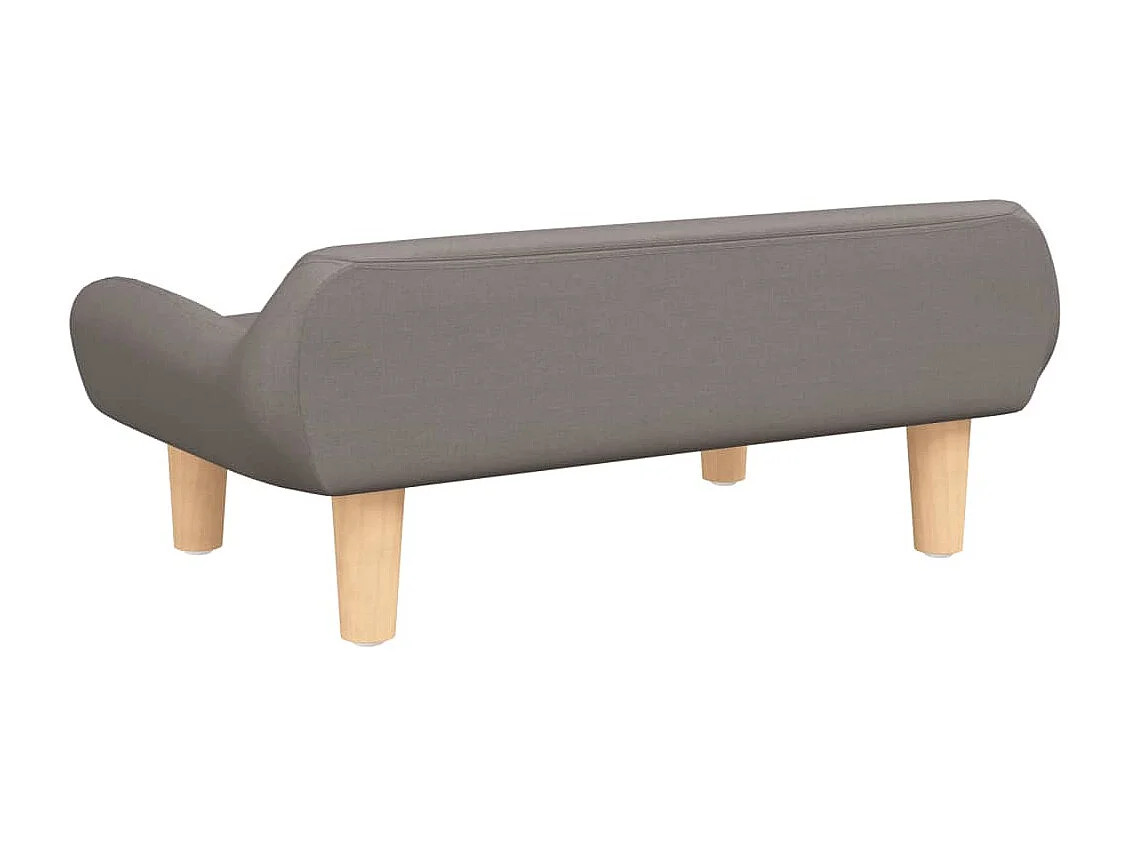 Sofá infantil taupe 70x40x24 cm tecido