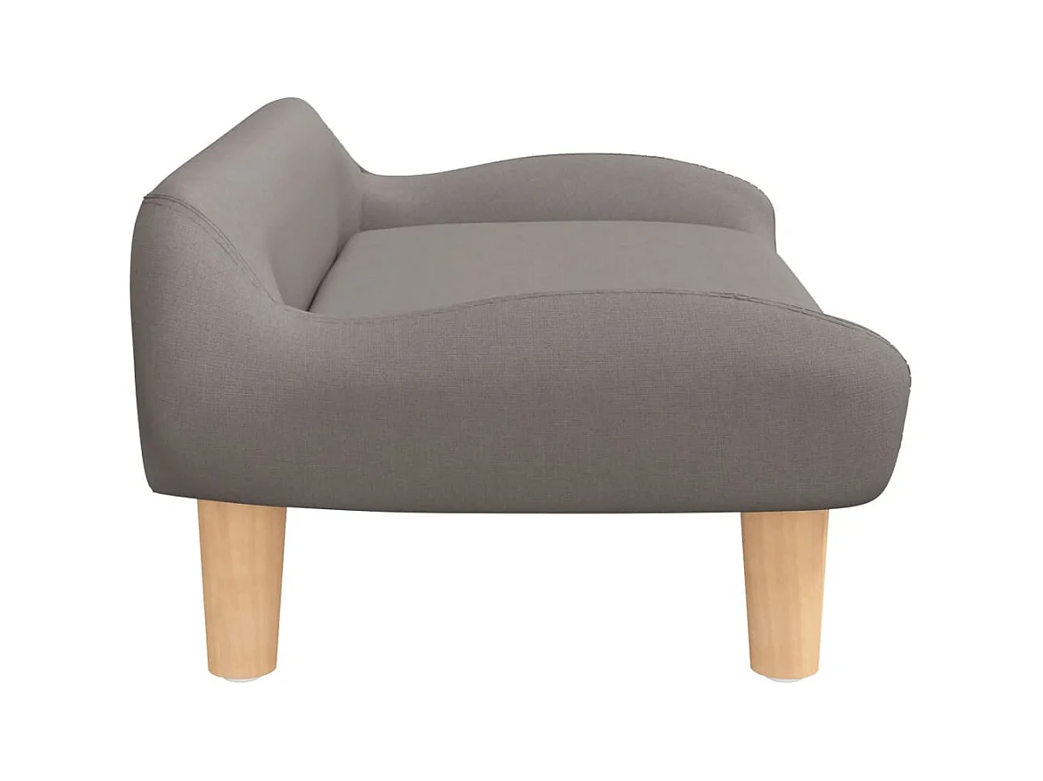 Canapé pour enfants taupe 70x40x24 cm tissu